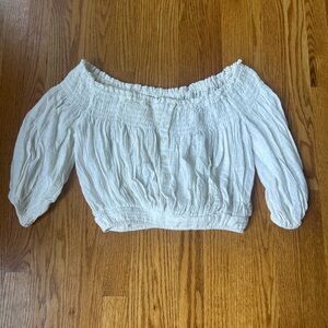 We The Free Cream Off-Shoulder Blouse